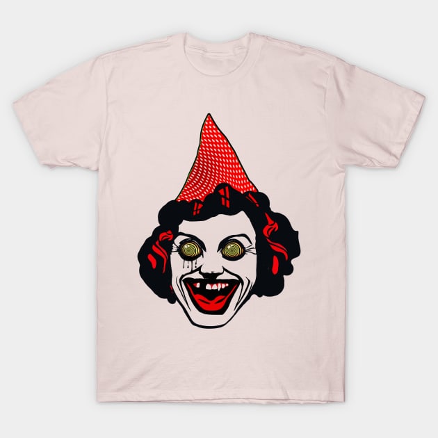 Mass Hysteria Clown King | Hysterical Acid Bath | Surreal Pop Art Candy Design By Tyler Tilley T-Shirt by Tiger Picasso